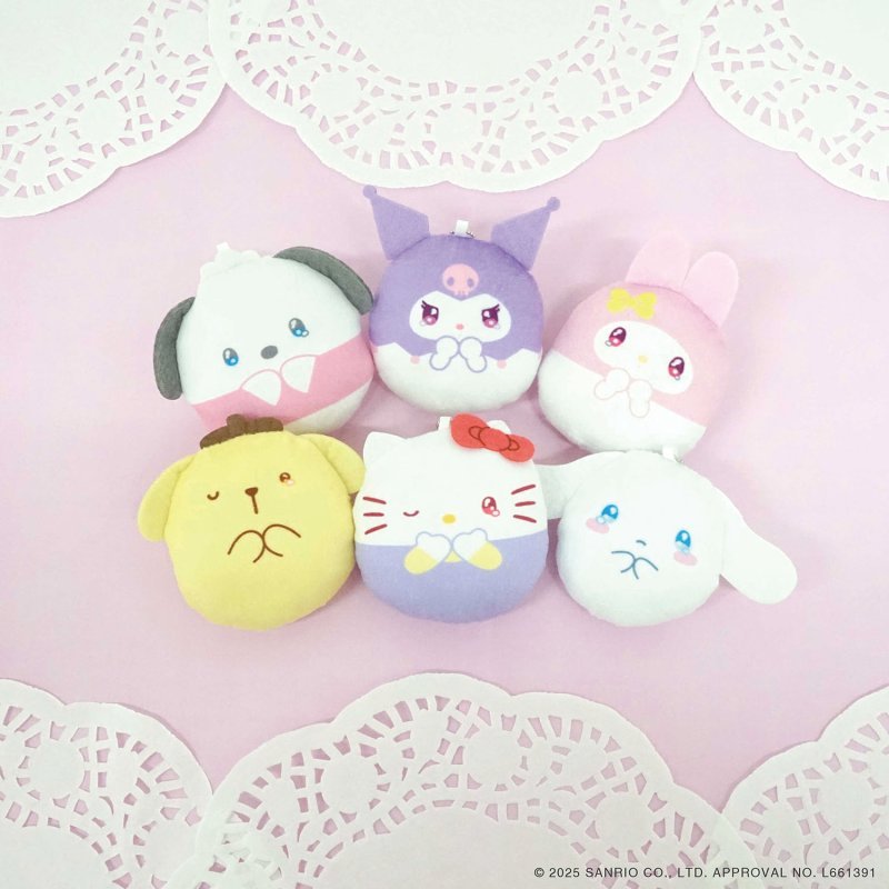 "Sanrio Round Emotion Cushion Keychain" Blind - Rosey’s Kawaii Shop