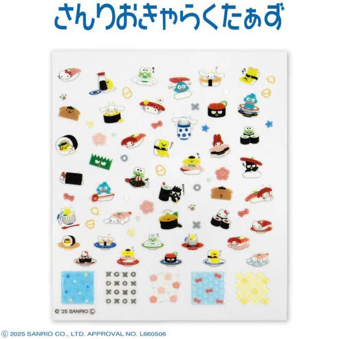 "Sanrio Sushi X THANKYOUMART" Nail Stickers - Rosey’s Kawaii Shop