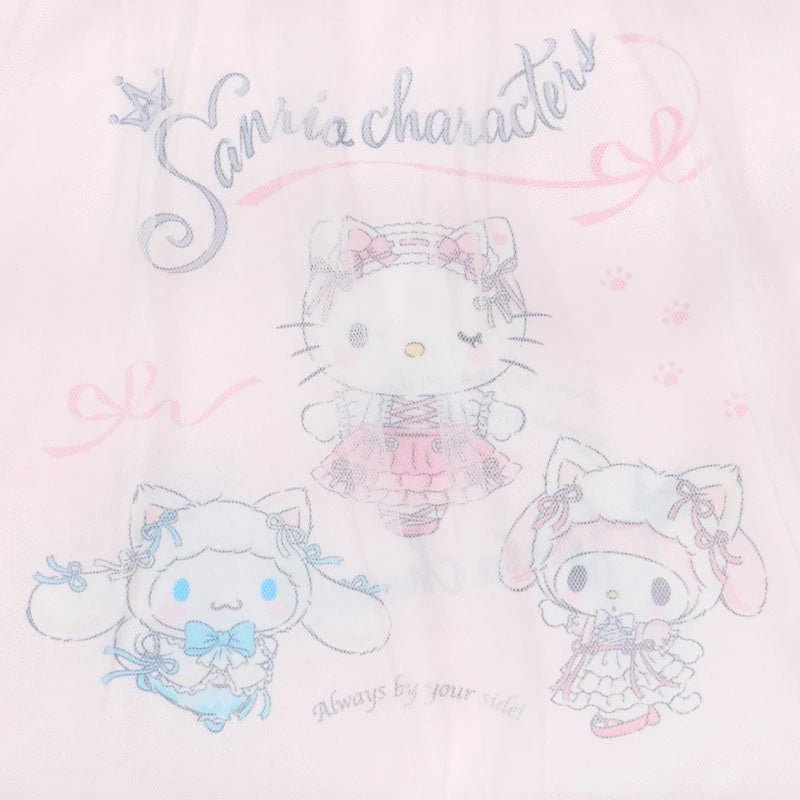 "Sanrio White Cat Ballerina" Drawstring Bag w/ Handle - Rosey’s Kawaii Shop