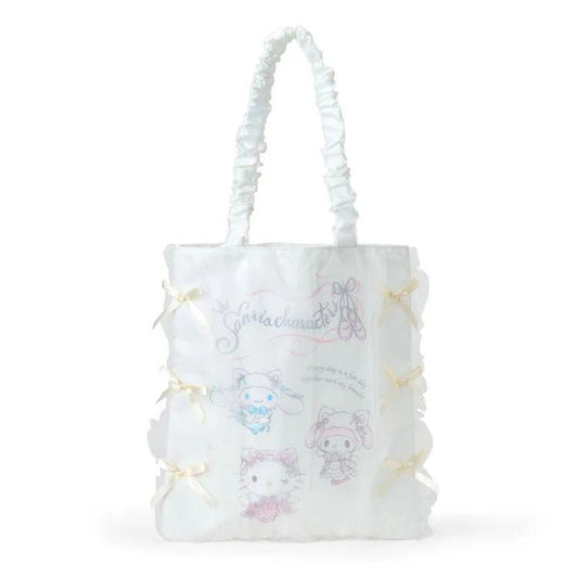 "Sanrio White Cat Ballerina" Tote Bag - Rosey’s Kawaii Shop