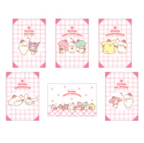"Sanrio x Sirotan Strawberry" Postcard Set - Rosey’s Kawaii Shop