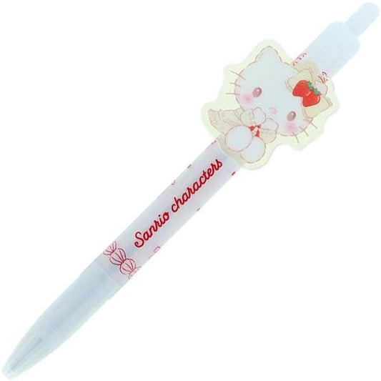 [HELLO KITTY / STRAWBERRY] "Sanrio Characters Strawberry & Cherry Cake" Ballpoint Pen
