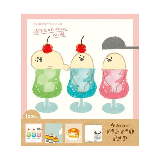 [SEAL] "Sweets & Animals Workshop Seal" Memo Pad - Rosey’s Kawaii Shop