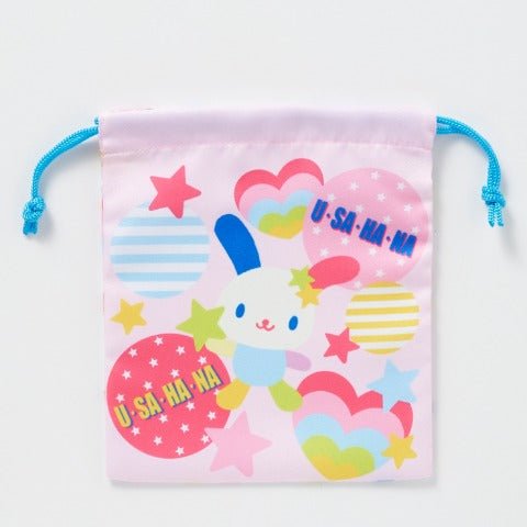 [SHAPES] "Usahana" Mini Drawstring Bag - Rosey’s Kawaii Shop
