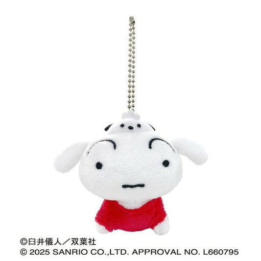[SHIRO / POCHACCO] "Crayon Shin - chan x Sanrio" Plush Keychain - Rosey’s Kawaii Shop