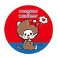 [SITTING] "Monchhichi x Hello Kitty" Badge - Rosey’s Kawaii Shop