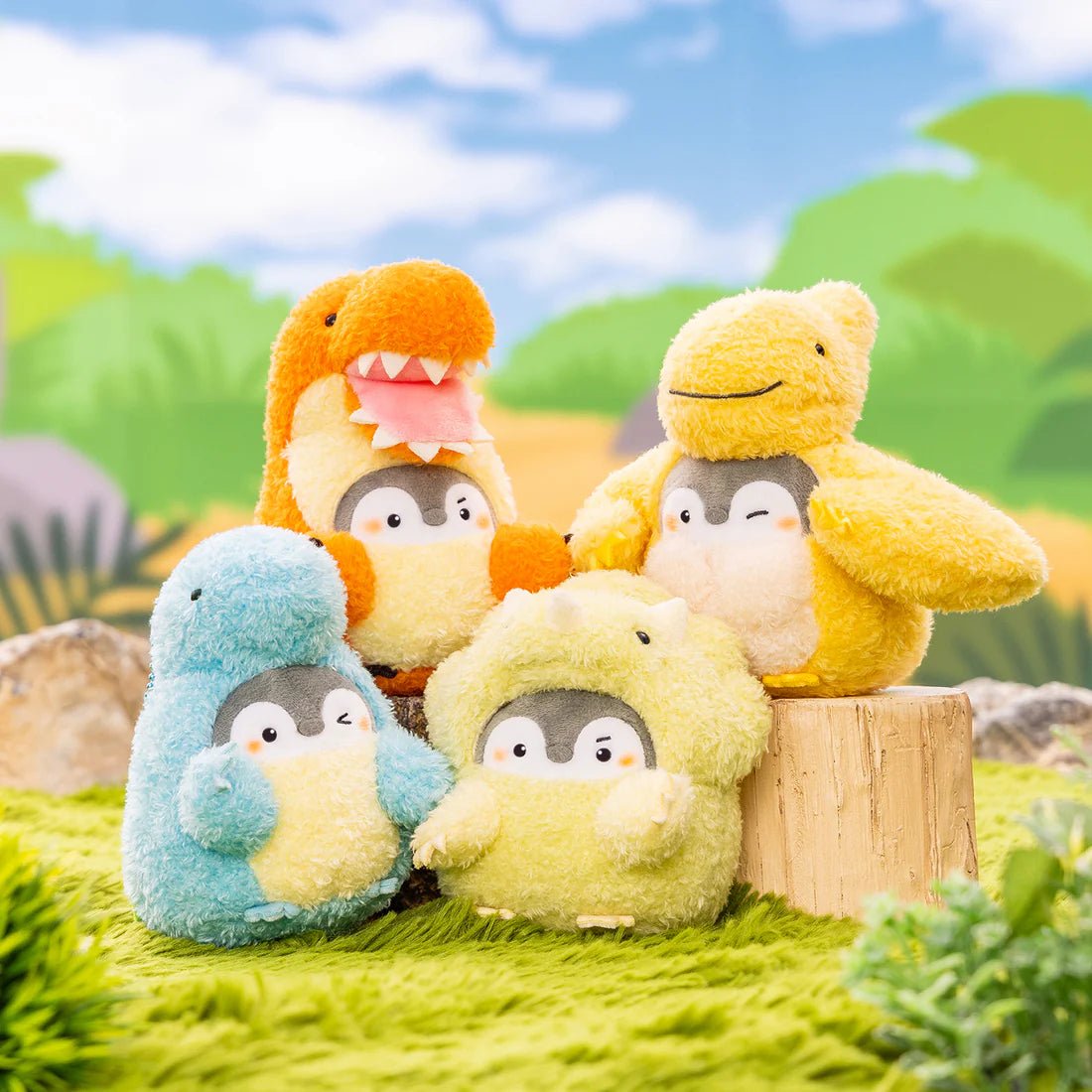 [STEGOSAURUS] "Koupenchan Dinosaur" Plush Keychain - Rosey’s Kawaii Shop