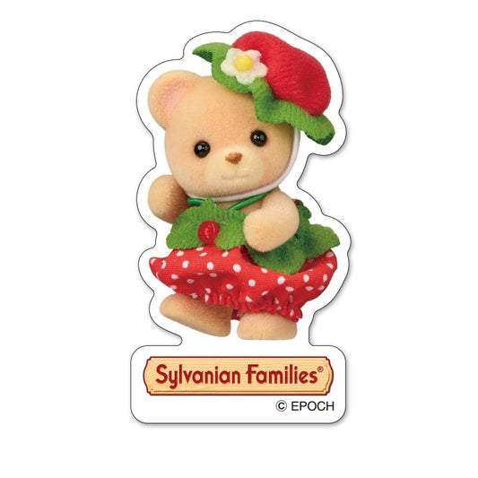 [STRAWBERRY BEAR] "Sylvanian Families Baby" Sticker - Rosey’s Kawaii Shop