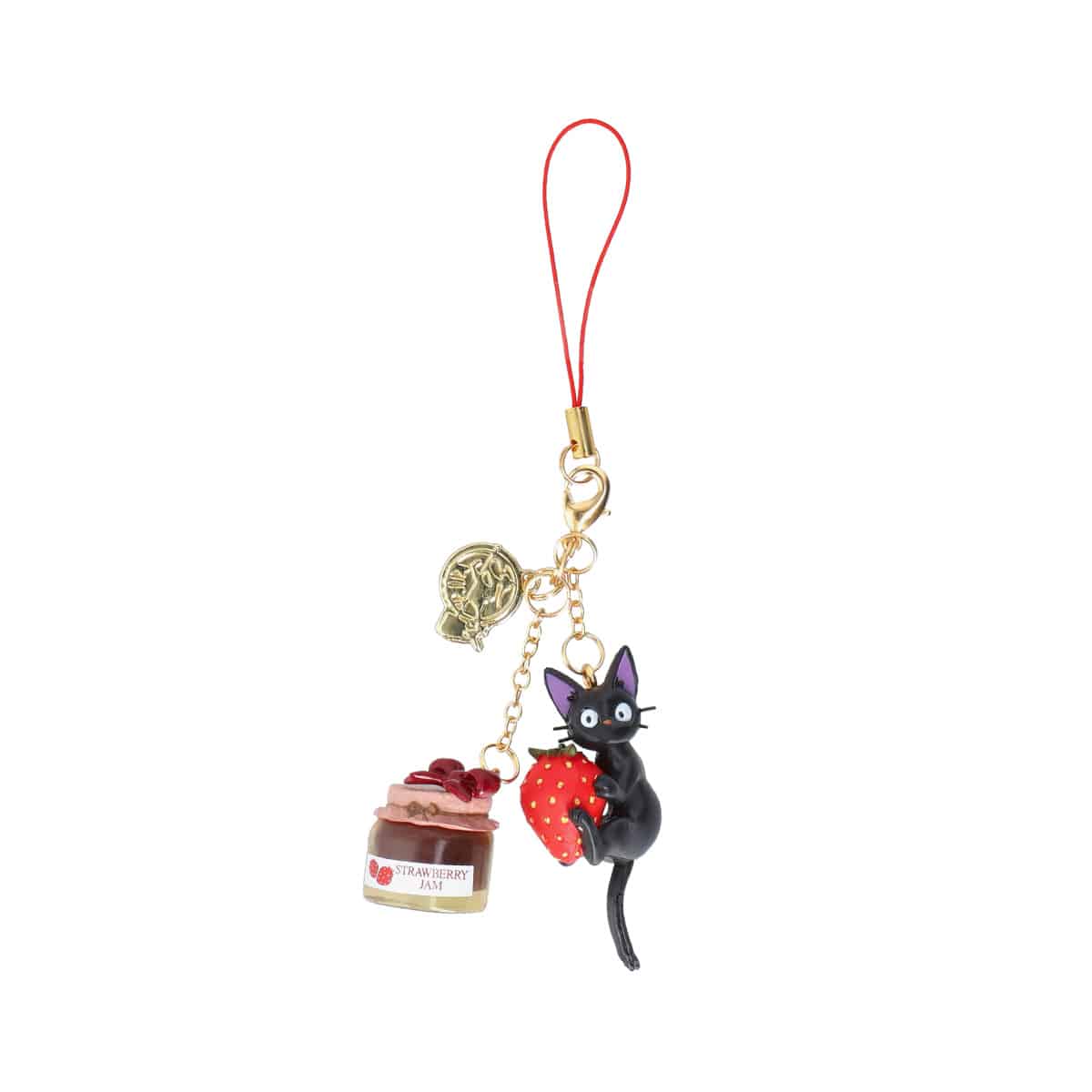 [STRAWBERRY JAM] "Kiki's Delivery Service Jiji's Sweets" Keychain - Rosey’s Kawaii Shop