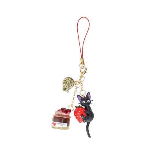 [STRAWBERRY JAM] "Kiki's Delivery Service Jiji's Sweets" Keychain - Rosey’s Kawaii Shop