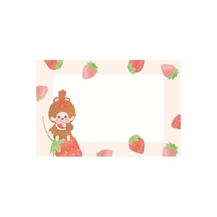 [STRAWBERRY] "Monchhichi Fruit Parlor" Letter Set - Rosey’s Kawaii Shop