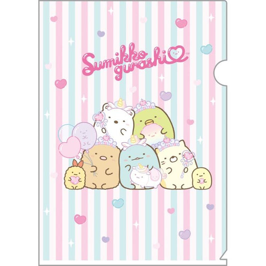 [STRIPES] "Sumikko Gurashi" Clear Folder - Rosey’s Kawaii Shop