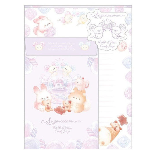 "Sugarcocomuu Lolli & Pop Candy Day" Letter Set - Rosey’s Kawaii Shop
