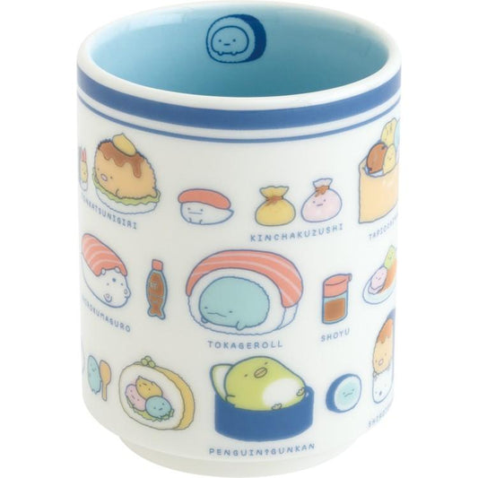 [SUMIKKO GURASHI / BLUE] "San - x Characters Sushi Anytime" Teacup - Rosey’s Kawaii Shop