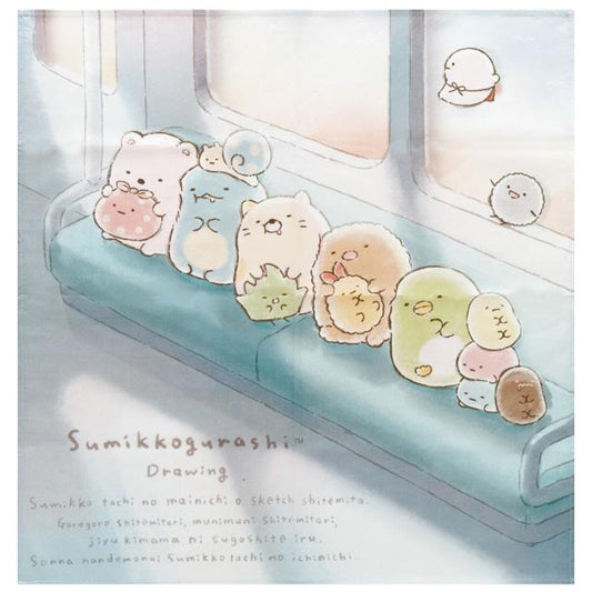 "Sumikko Gurashi Drawing" Handkerchief - Rosey’s Kawaii Shop