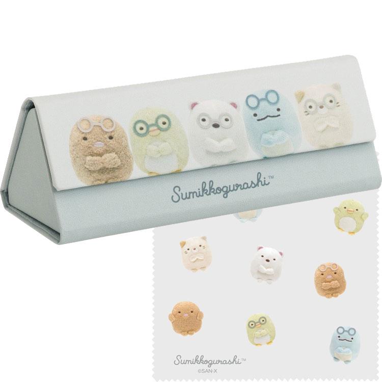 [SUMIKKO GURASHI] "San - x Characters Nui Plush" Folding Glasses Case - Rosey’s Kawaii Shop