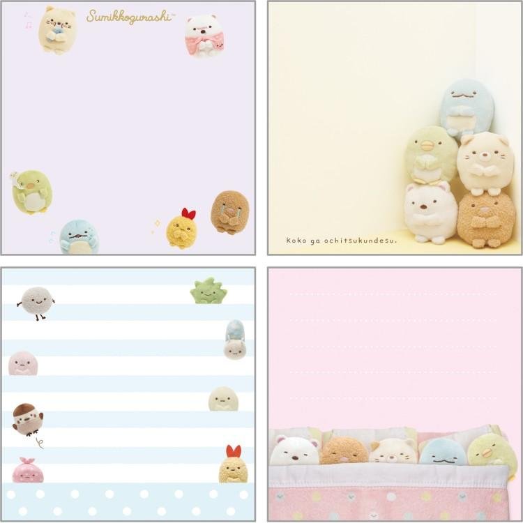 [SUMIKKO GURASHI] "San - x Characters Nui Plush" Square Memo - Rosey’s Kawaii Shop