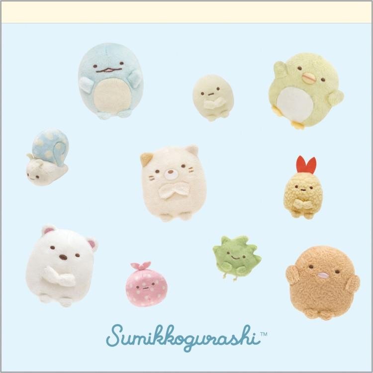 [SUMIKKO GURASHI] "San - x Characters Nui Plush" Square Memo - Rosey’s Kawaii Shop