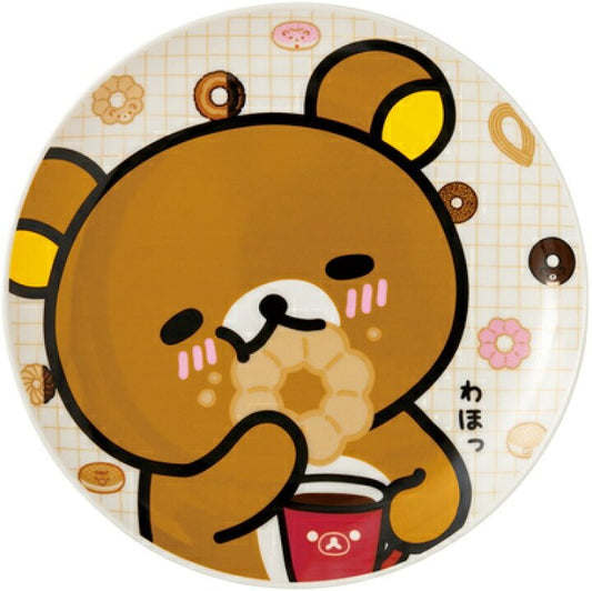 [TAN] "Rilakkuma x Mister Donut" Plate - Rosey’s Kawaii Shop