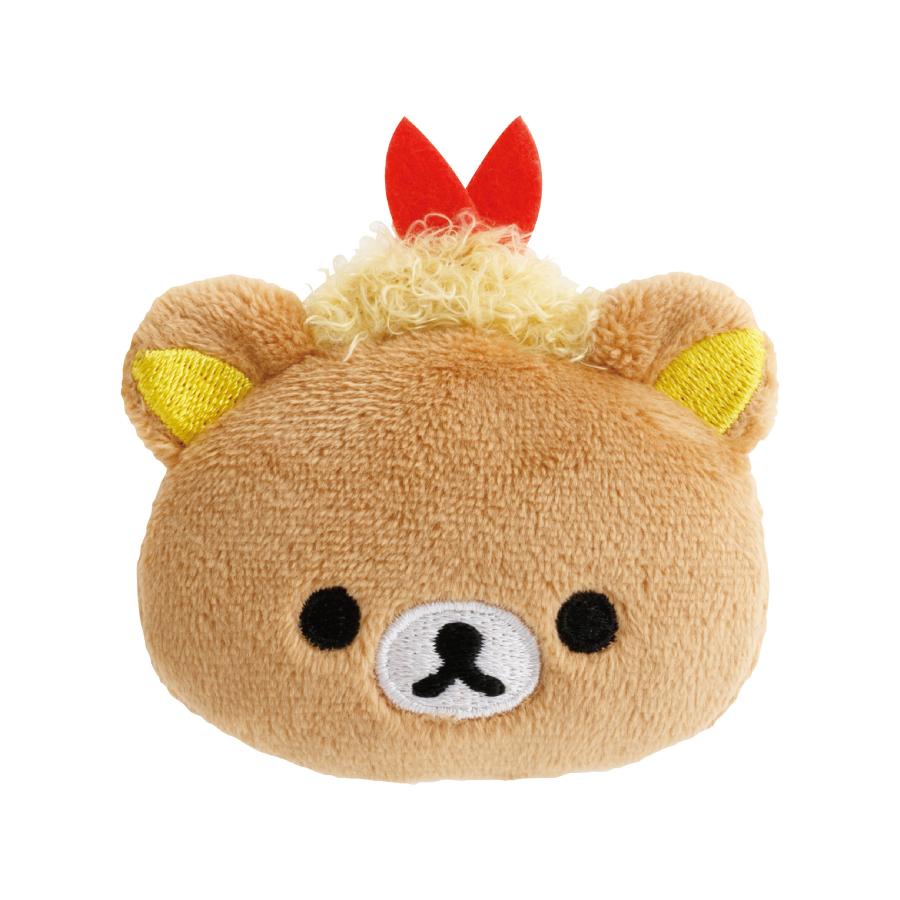 [TEMPURA RILAKKUMA / Nagoya Parco] LIMITED "Rilakkuma Store Manager" Plush Badge - Rosey’s Kawaii Shop
