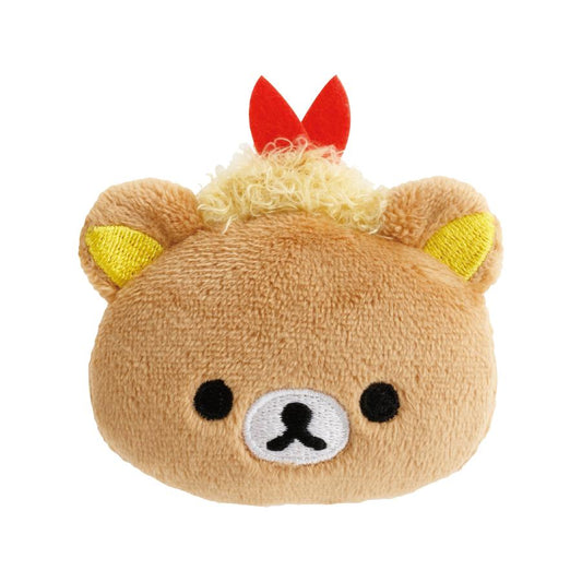 [TEMPURA RILAKKUMA / Nagoya Parco] LIMITED "Rilakkuma Store Manager" Plush Badge - Rosey’s Kawaii Shop