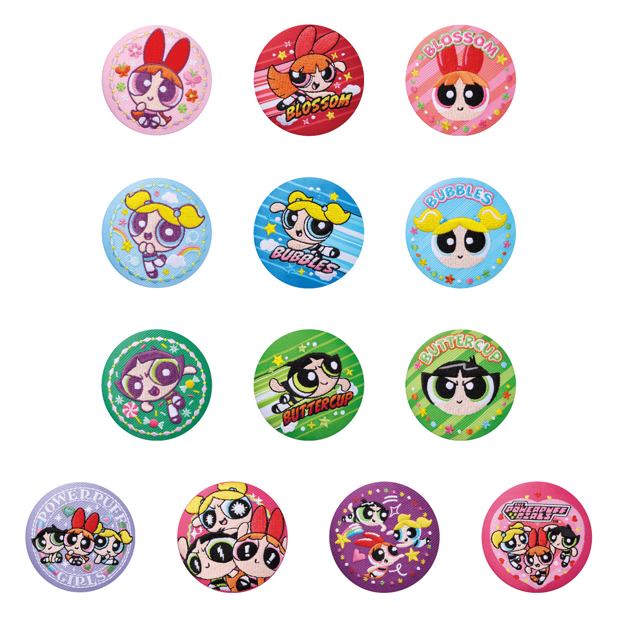 "The Powerpuff Girls Cooikies & Embroidery Can Badge" Blind Bag - Rosey’s Kawaii Shop