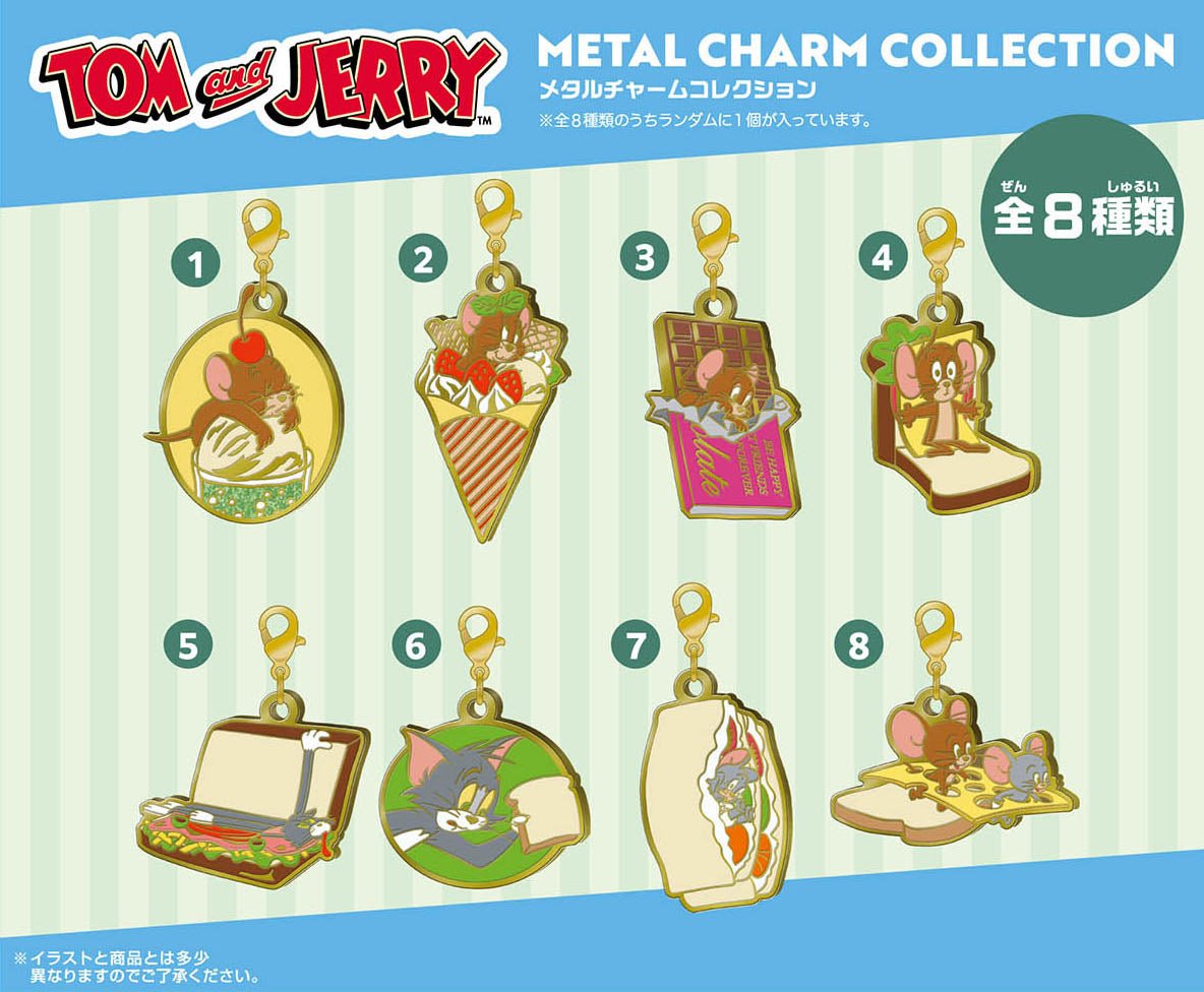 "Tom and Jerry" Metal Charm Blind Box - Rosey’s Kawaii Shop