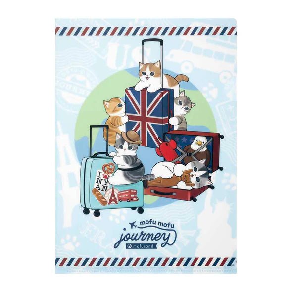 [TRAVEL] "Mofusand Journey" A4 File Folder - Rosey’s Kawaii Shop