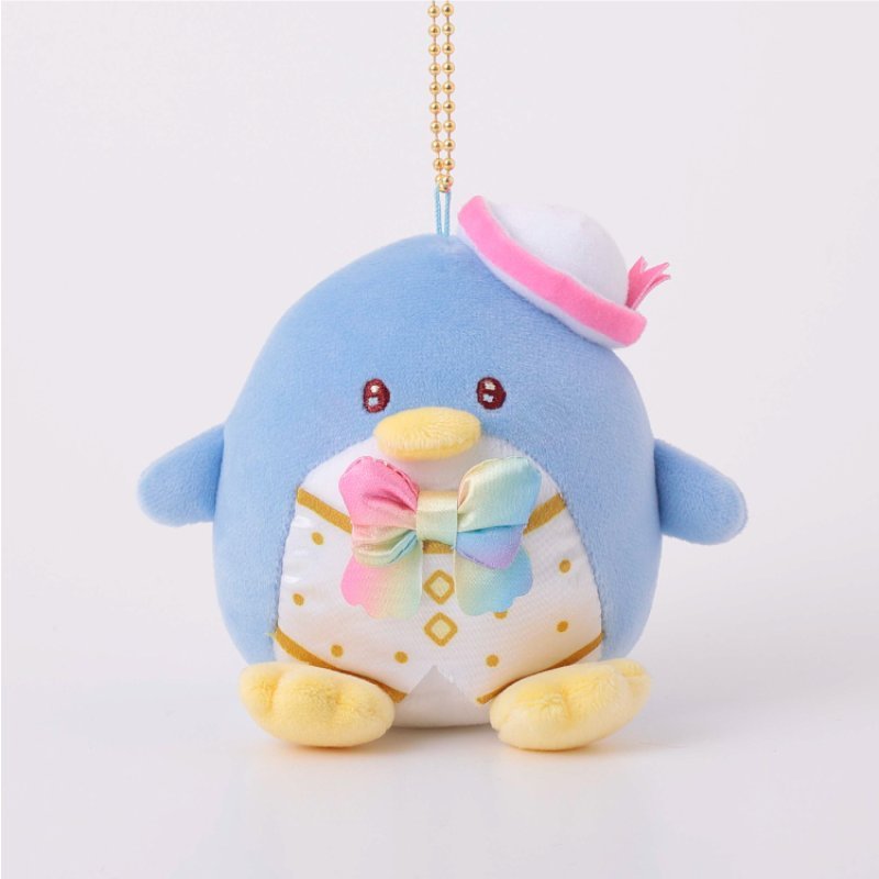 [TUXEDO SAM RAINBOW] "Ichigo Shinbun 50th Anniversary x Munyugurumi Patio POPUP STORE" Plush Keychain - Rosey’s Kawaii Shop