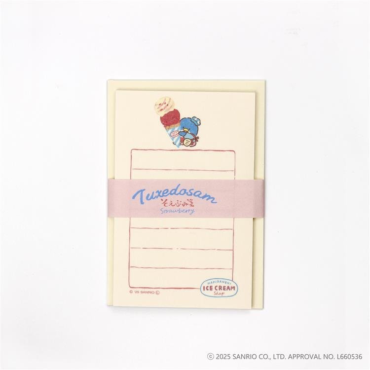 [TUXEDOSAM] "Hapidanbui Ice Cream Shop" Letter Set - Rosey’s Kawaii Shop