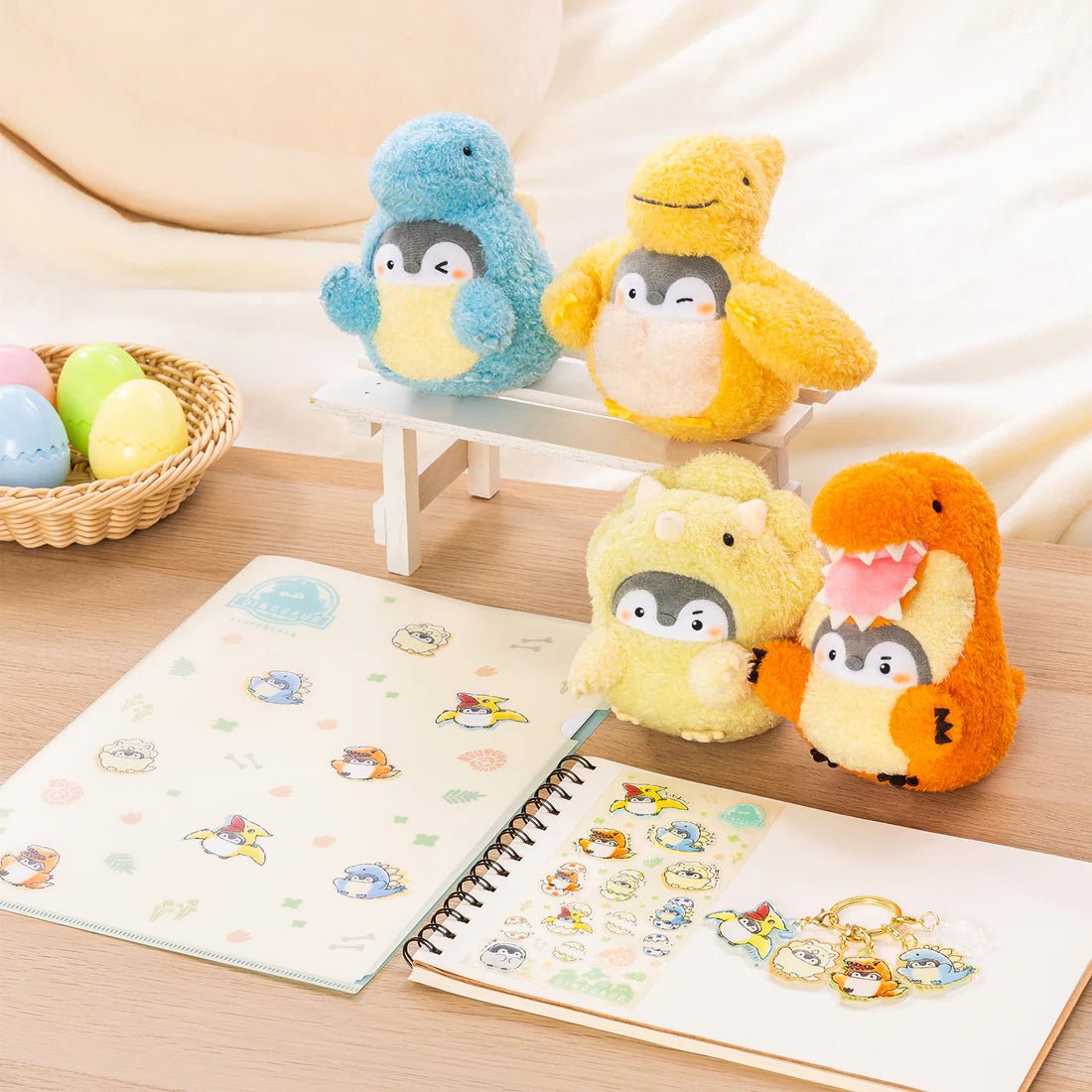 [TYRANNOSAURUS] "Koupenchan Dinosaur" Plush Keychain - Rosey’s Kawaii Shop