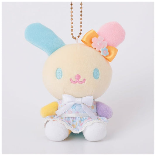 "Usahana Fluffy Floral" Plush Keychain - Rosey’s Kawaii Shop