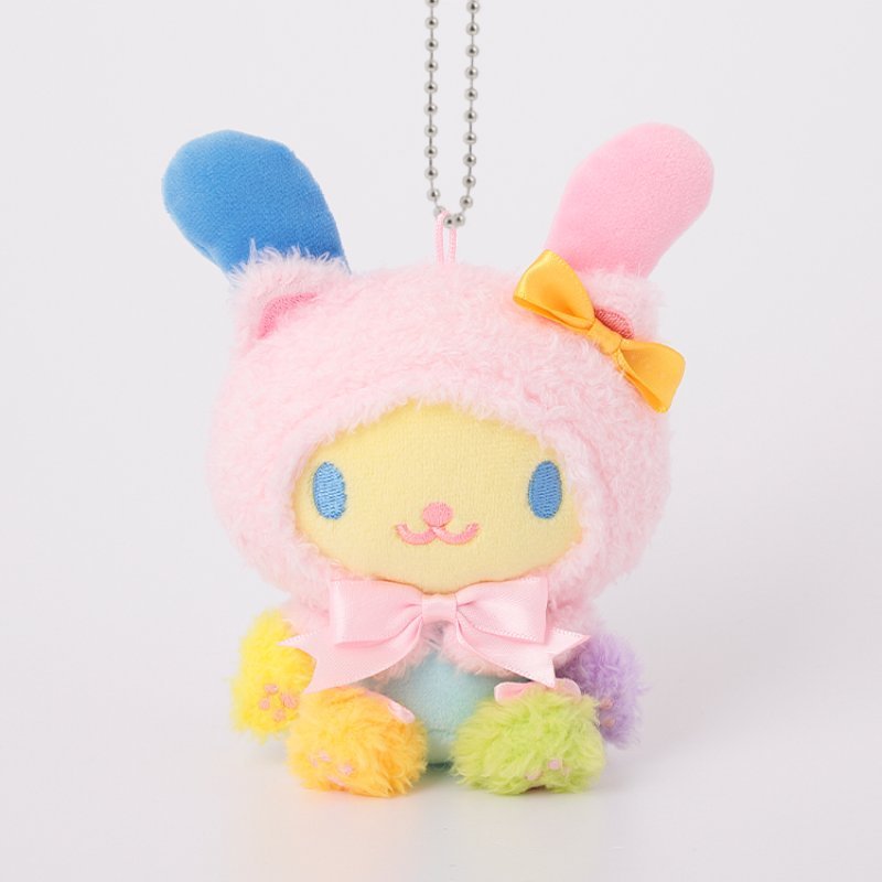 [USAHANA] "Sanrio Fuwamoko Animal Hood" Munyugurumi Plush Keychain - Rosey’s Kawaii Shop