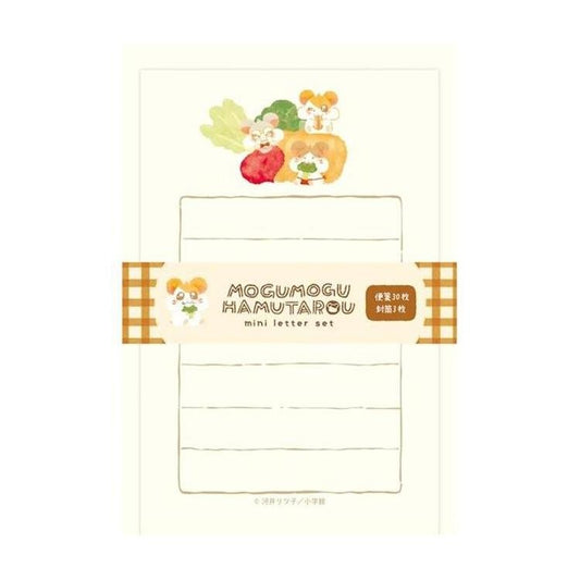 [VEGETABLES] "Mogumogu Hamtaro" Mini Letter Set - Rosey’s Kawaii Shop