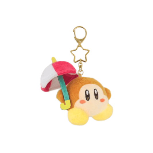 [WADDLE DEE PARASOL] "Kirby Mini Mofu" Plush Keychain - Rosey’s Kawaii Shop