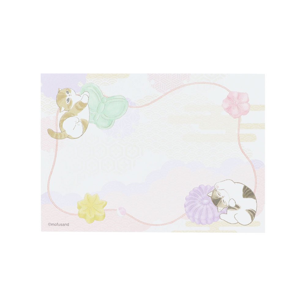 [WASANBON LEAF] "Mofusand Japanese Snacks" Mini Memo - Rosey’s Kawaii Shop