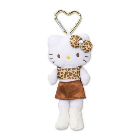 [WHITE LEOPARD] "Hello Kitty Style Up Long Legs" Plush Mascot - Rosey’s Kawaii Shop