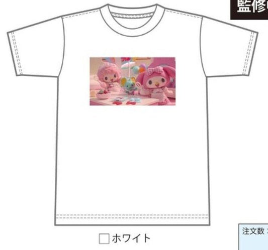 [WHITE] LIMITED "Netflix Series My Melody & Kuromi" LARGE T-Shirt - Rosey’s Kawaii Shop