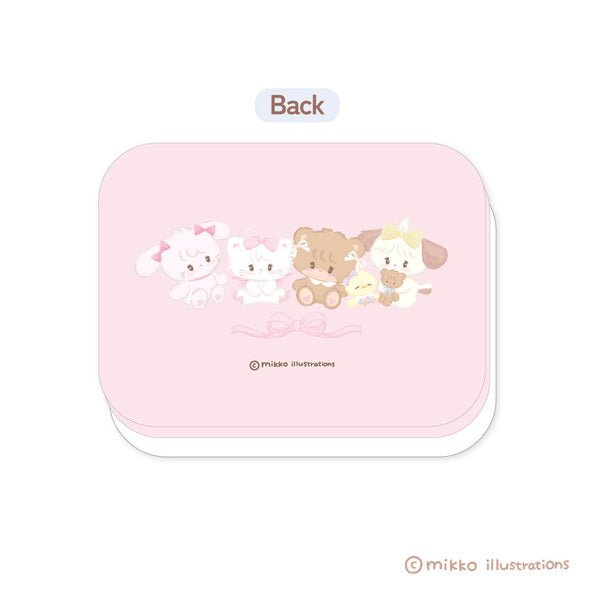 [WHITE] "Mikko Illustrations" Accessory Case - Rosey’s Kawaii Shop
