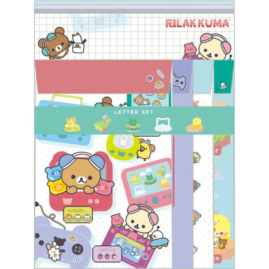 [WHITE] "Rilakkuma Gaming Series" Letter Set - Rosey’s Kawaii Shop