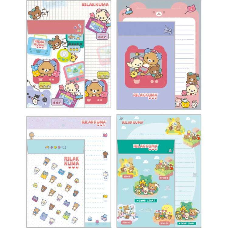 [WHITE] "Rilakkuma Gaming Series" Letter Set - Rosey’s Kawaii Shop