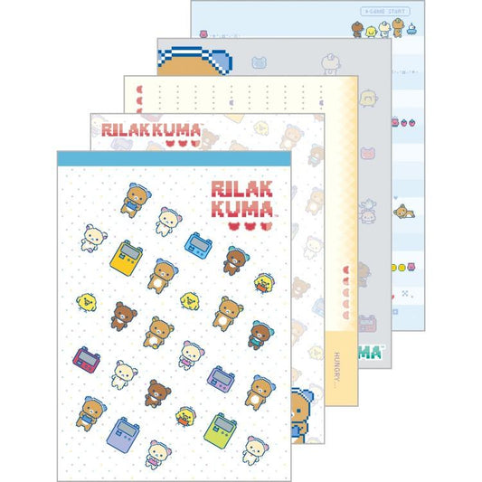 [WHITE] "Rilakkuma Gaming Series" Memo Pad - Rosey’s Kawaii Shop