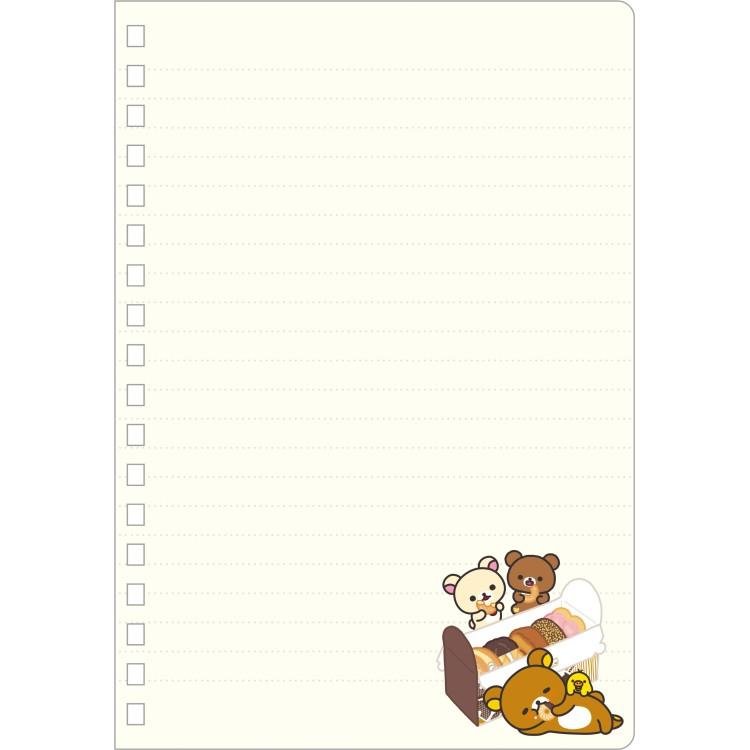 [WHITE] "Rilakkuma x Mister Donut" B6 Notebook - Rosey’s Kawaii Shop