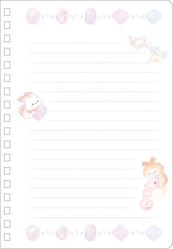 [WHITE] "Sugarcocomuu Lolli & Pop Candy Day" B6 Notebook - Rosey’s Kawaii Shop