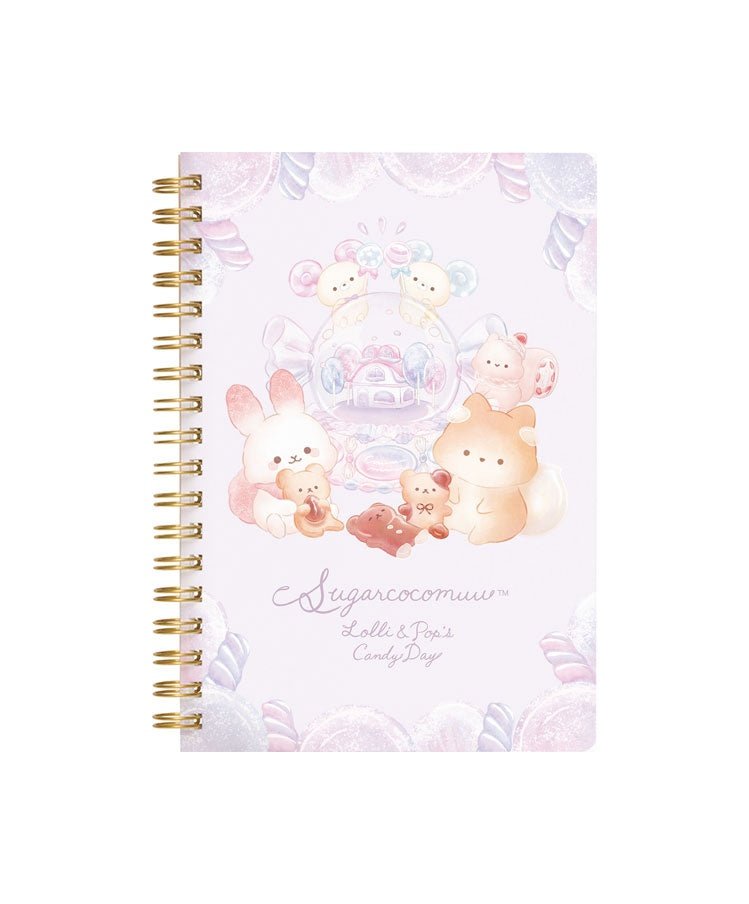 [WHITE] "Sugarcocomuu Lolli & Pop Candy Day" B6 Notebook - Rosey’s Kawaii Shop