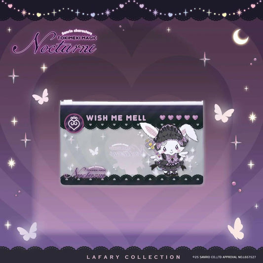 [WISH ME MELL] LIMITED "LAFARY x Sanrio Tokimeki Magic Nocturne" Clear Pouch - Rosey’s Kawaii Shop