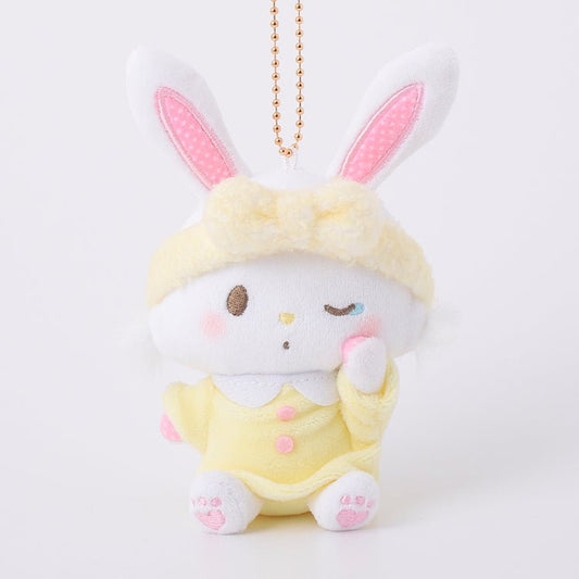 [WISH ME MELL] "Sanrio Pajama Party Munyugurumi" Plush Keychain - Rosey’s Kawaii Shop