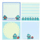 [BLUE] "Hangyodon" Square Memo