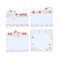 [IVORY] "Sanrio Characters Strawberry & Cherry Cake" Sticky Notes