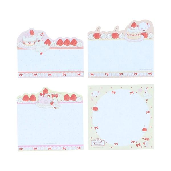 [IVORY] "Sanrio Characters Strawberry & Cherry Cake" Sticky Notes